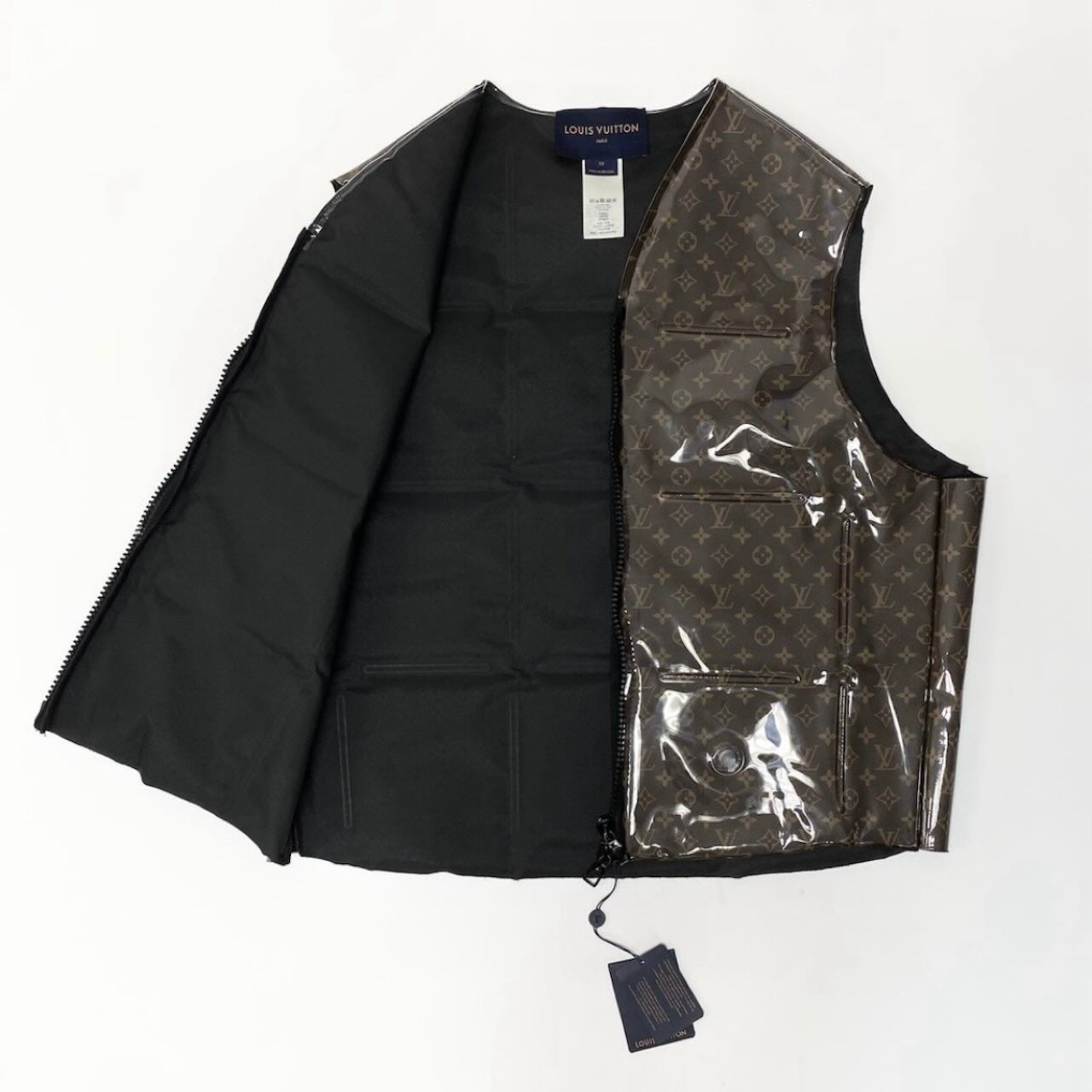 LOUIS VUITTON ルイヴィトン ヴァージルアブロー モノグラムベスト ブラウン PVC / ポリエステル HKG75W ベスト メンズ ABP