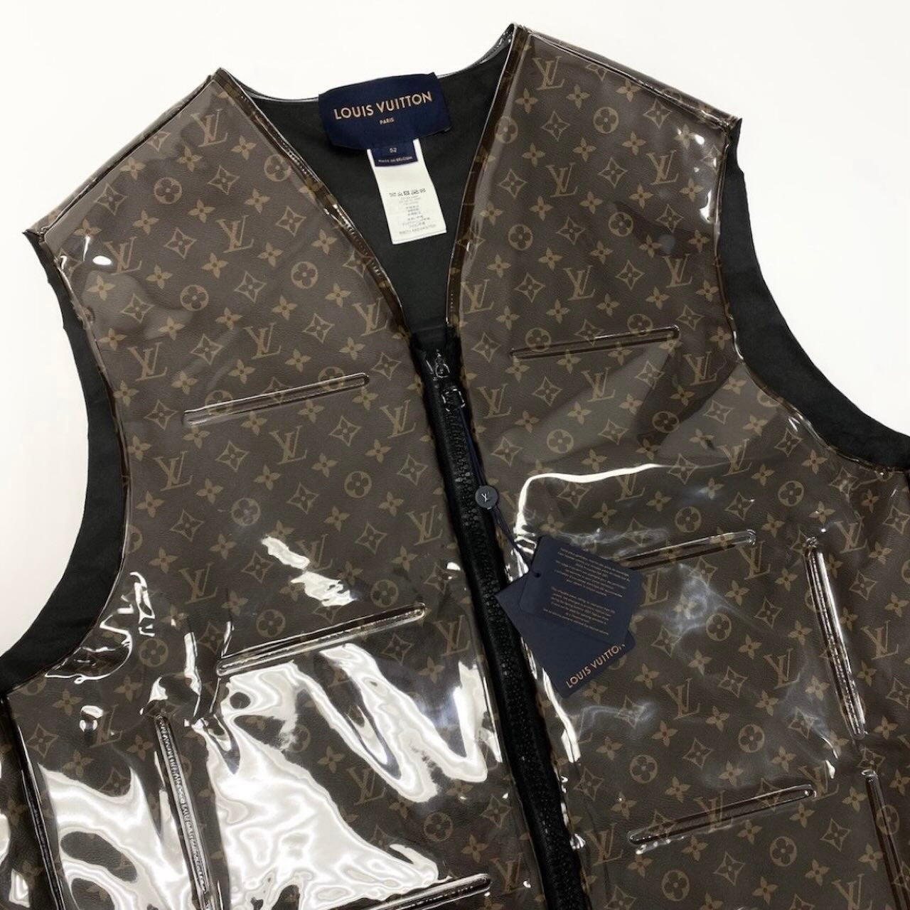 LOUIS VUITTON ルイヴィトン ヴァージルアブロー モノグラムベスト ブラウン PVC / ポリエステル HKG75W ベスト メンズ ABP