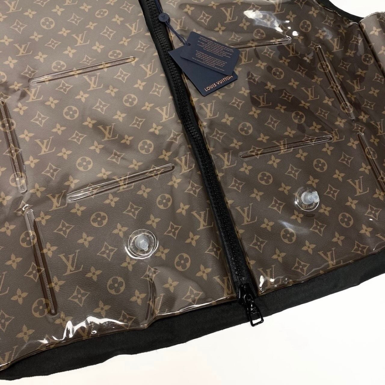LOUIS VUITTON ルイヴィトン ヴァージルアブロー モノグラムベスト ブラウン PVC / ポリエステル HKG75W ベスト メンズ ABP