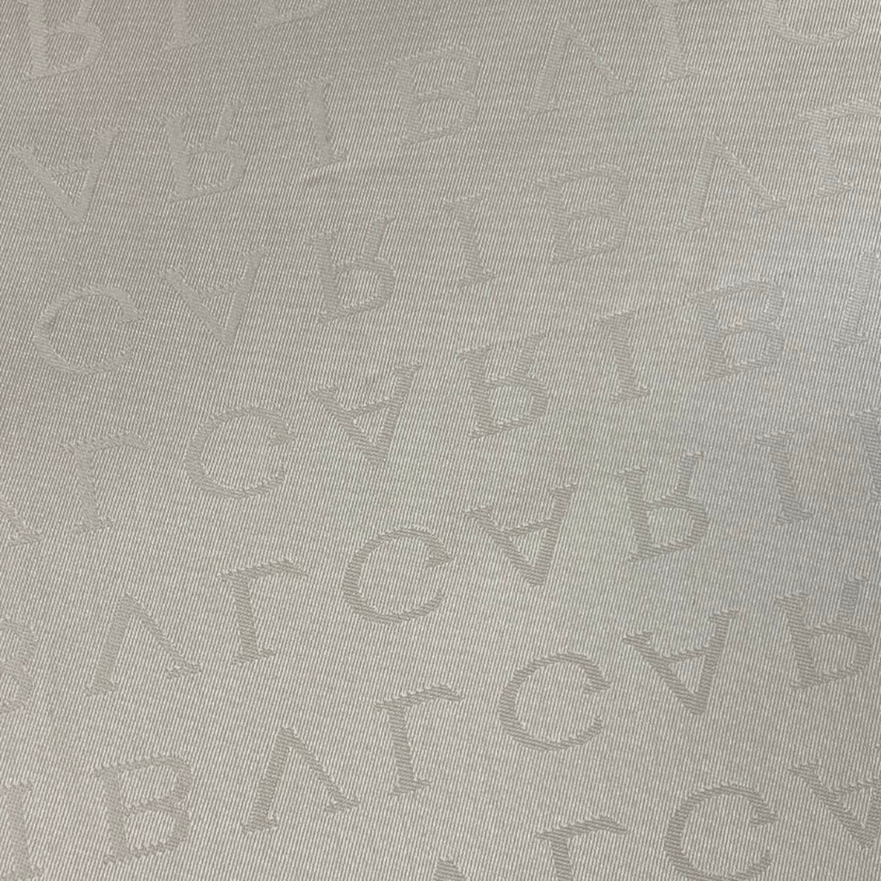 BVLGARI ブルガリ ブランドロゴ シルクスカーフ フリンジ ホワイト アイボリー シルク スカーフ レディース AB