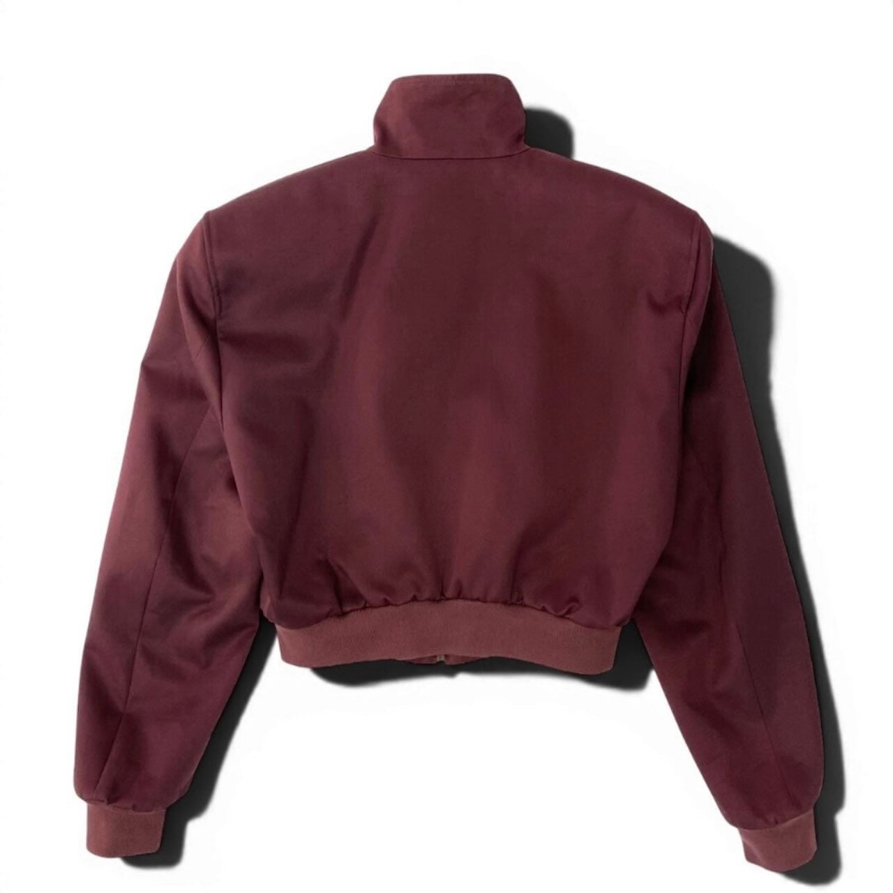 BALENCIAGA バレンシアガ 2017SS デムナ期 ハリントンジャケット アウター ワインレッド コットン / ポリエステル その他アウター メンズ S