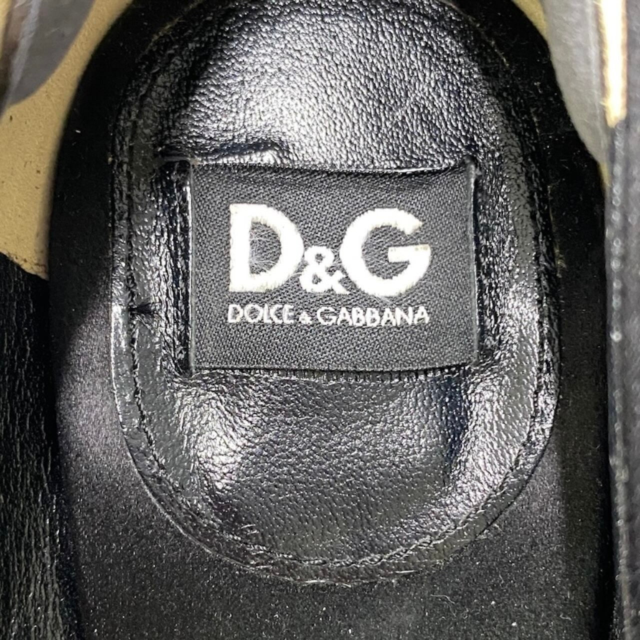 DOLCE&GABBANA ドルチェアンドガッバーナ ラインストーン パンプス ブラック サテン パンプス レディース B
