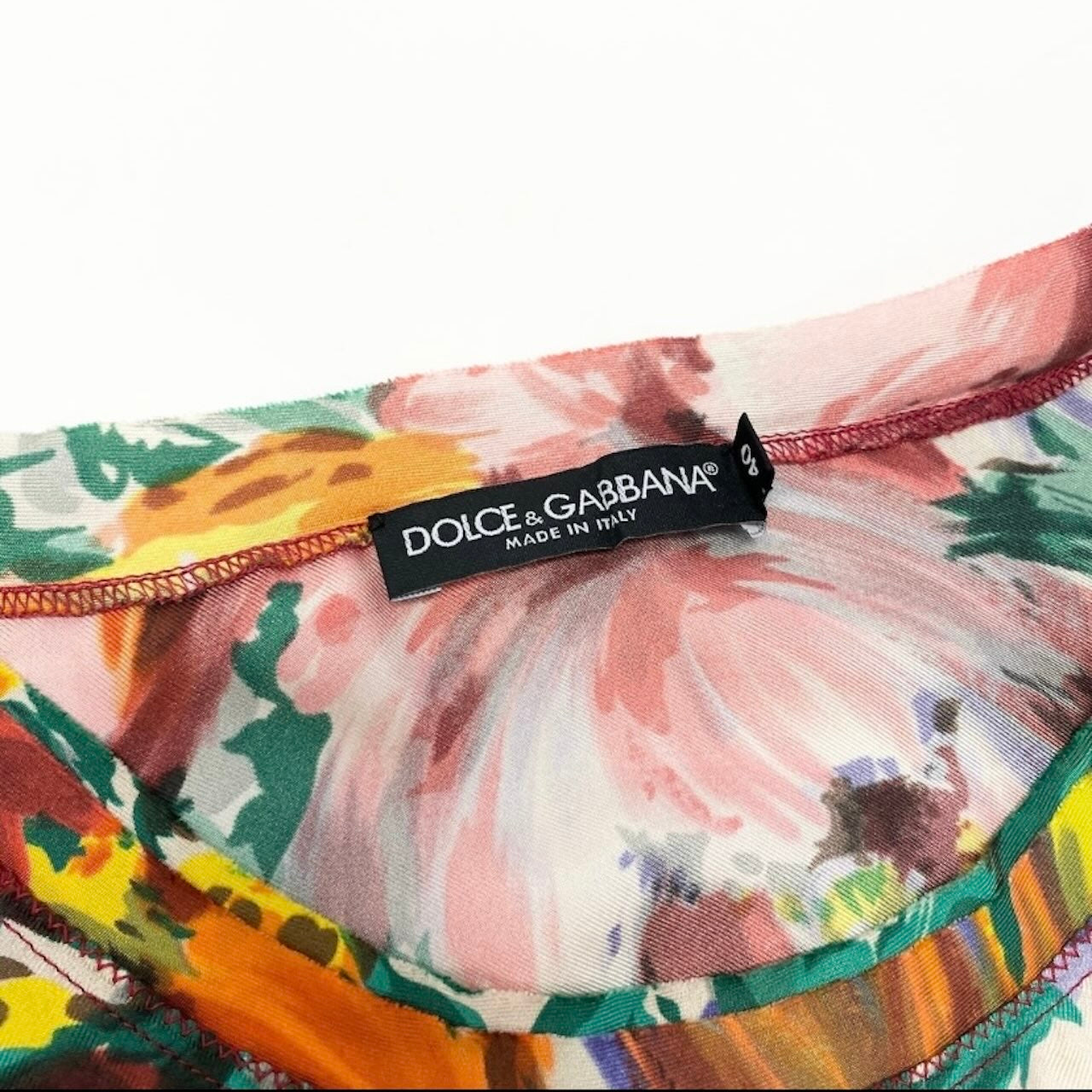 DOLCE&GABBANA ドルチェアンドガッバーナ 花柄 ブラウス ノースリーブブラウス マルチカラー シルク ブラウス レディース SA