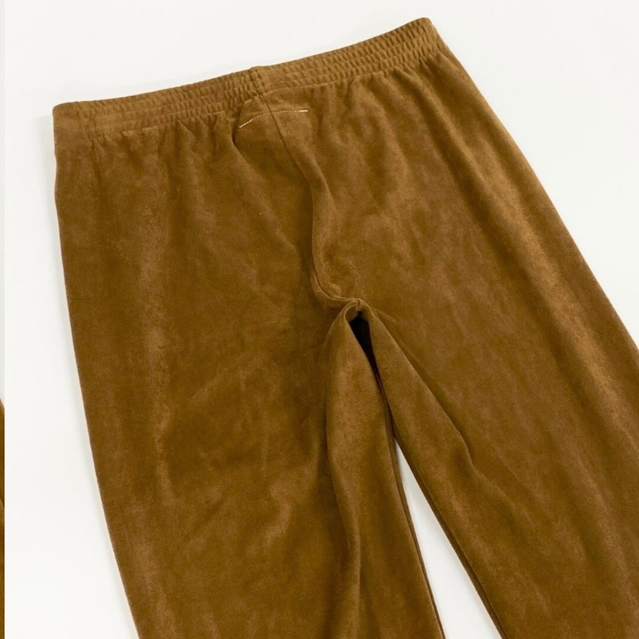 Maison Margiela メゾン マルジェラ MM6 スウェードパンツ イージーパンツ ロング ブラウン スウェード パンツ レディース AB
