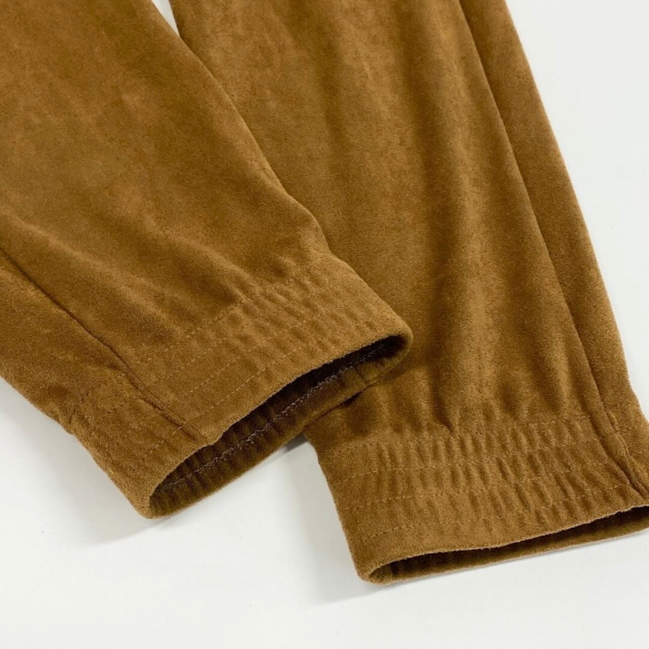 Maison Margiela メゾン マルジェラ MM6 スウェードパンツ イージーパンツ ロング ブラウン スウェード パンツ レディース AB