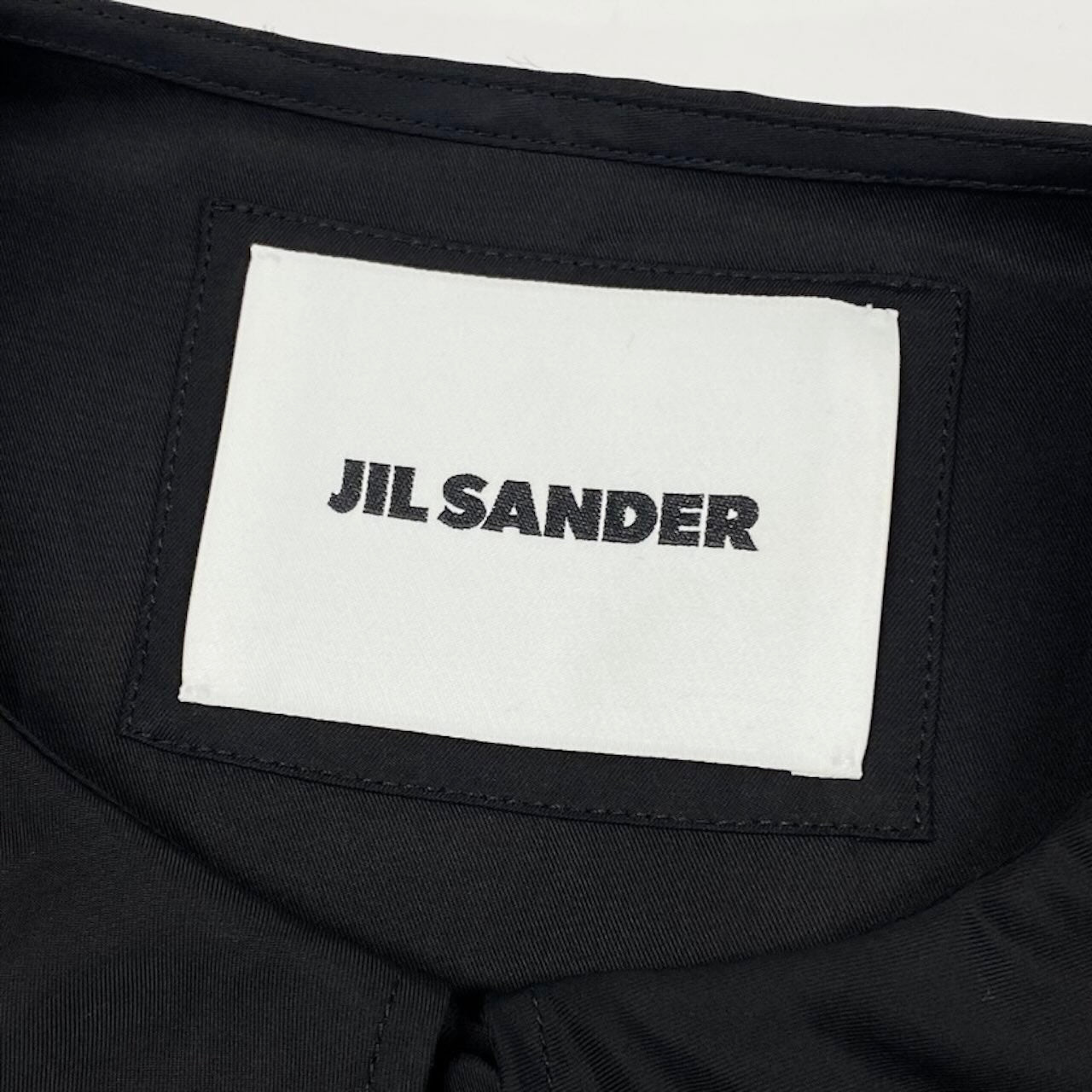 JIL SANDER ジルサンダー 襟付 ノースリーブブラウス ブラック レーヨン / シルク ブラウス レディース ABP