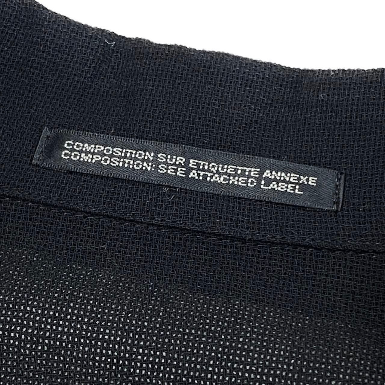 Yohji Yamamoto ヨウジヤマモト ハーフジップ シアーロングコート ロングジャケット ブラック ウール その他アウター レディース ABP