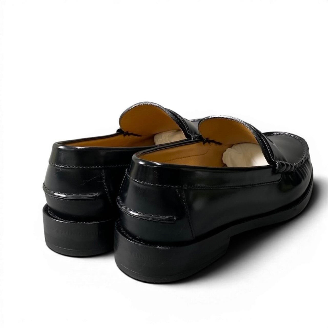 GUCCI グッチ インターロッキング GGロゴ シューズ ドレスシューズ ブラック レザー 738470 ローファー メンズ AB