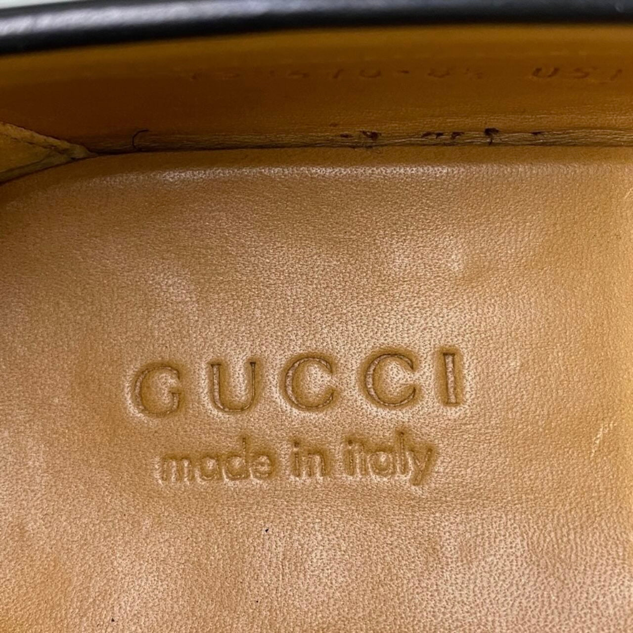 GUCCI グッチ インターロッキング GGロゴ シューズ ドレスシューズ ブラック レザー 738470 ローファー メンズ AB
