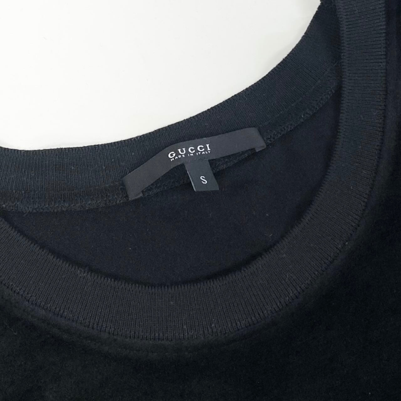 GUCCI グッチ 半袖ベロアドレスワンピース ブラック ポリエステル / ナイロン / トリアセテート PPP13-JF184 ワンピース レディース ABP