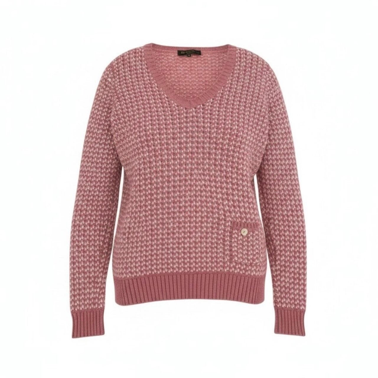 Loro Piana ロロピアーナ カシミヤニットセーター Vネック ピンク カシミヤ ニット レディース ABP