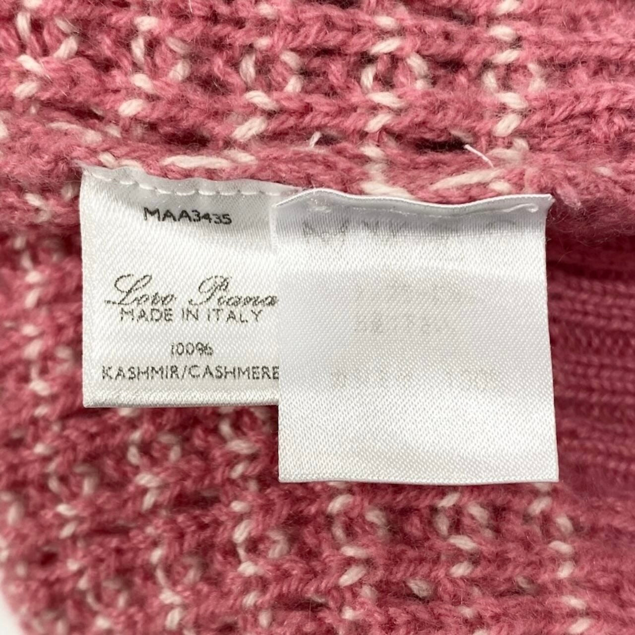 Loro Piana ロロピアーナ カシミヤニットセーター Vネック ピンク カシミヤ ニット レディース ABP