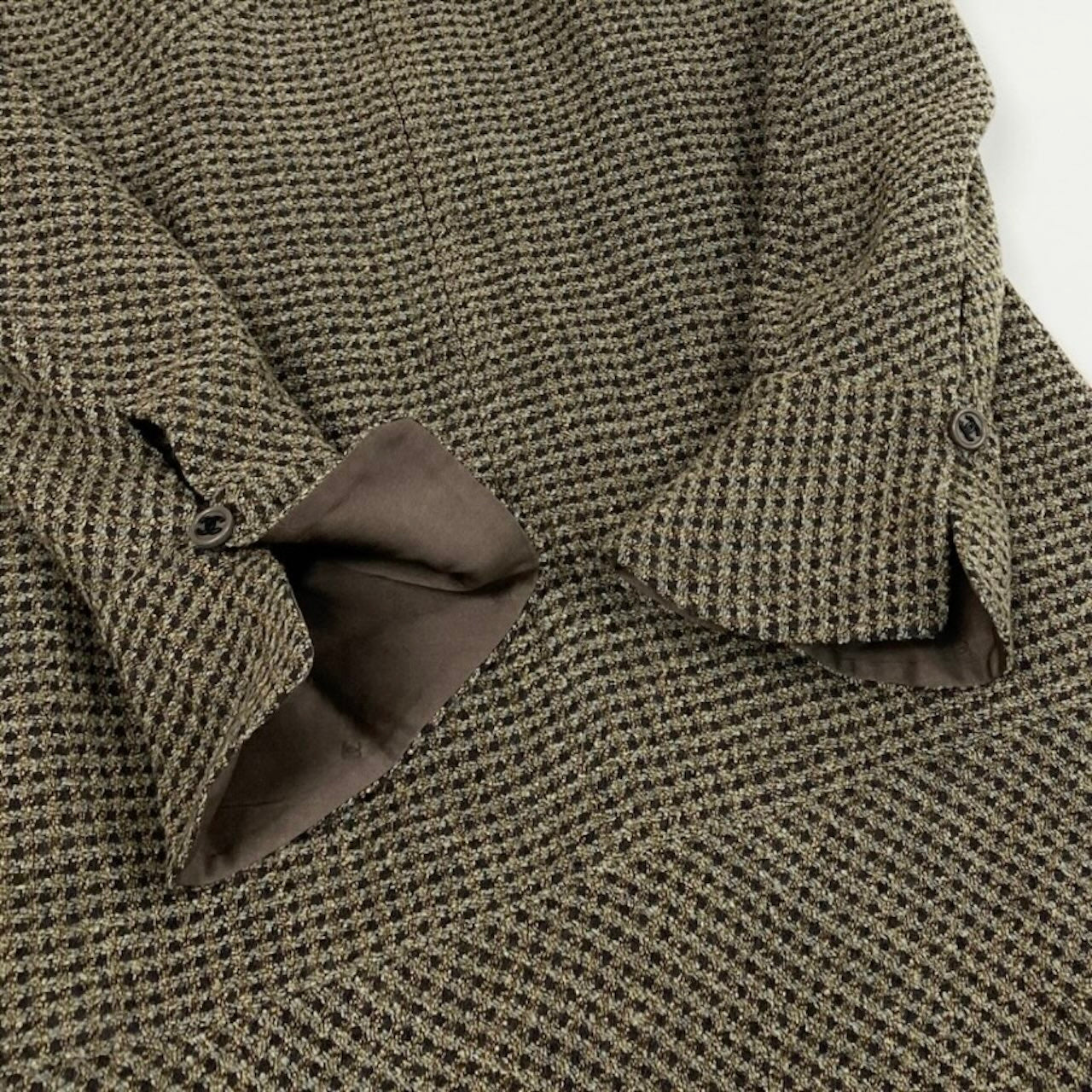 CHANEL シャネル フロントジップ ツイードワンピース Aライン ココマーク ブラウン ブラック ウール / ナイロン / シルク ライクラ P09335V05959 ワンピース レディース ABP
