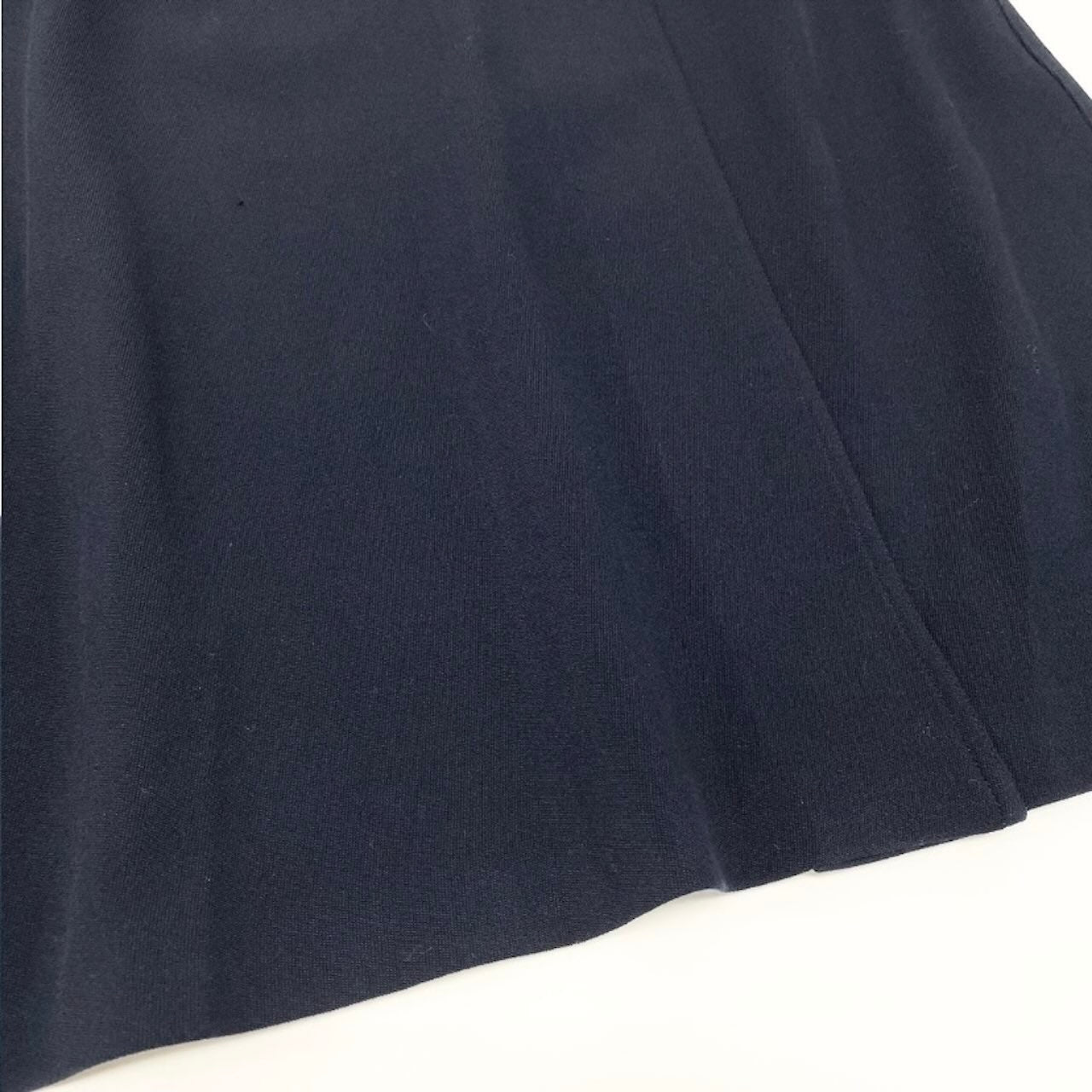 CHANEL シャネル ネイビー ウール ラップスカート レディース AB