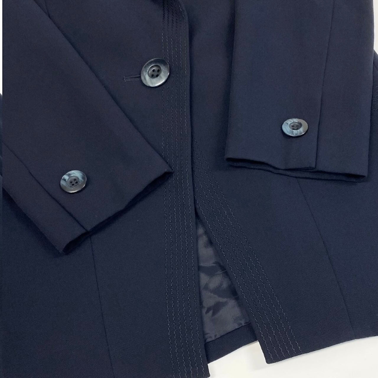 Christian Dior クリスチャンディオール KB3B30600 ダークネイビー ウール ブレザー レディース AB