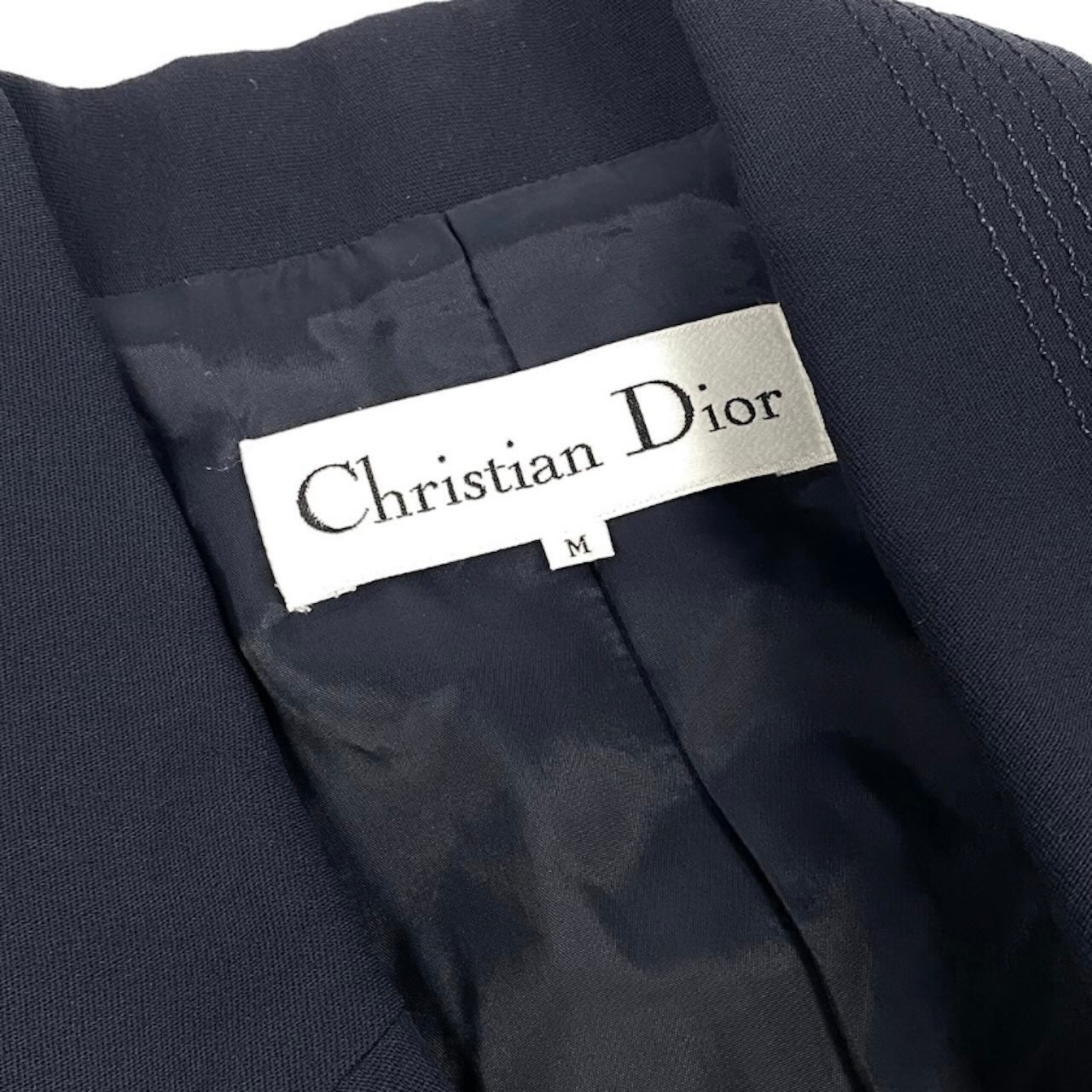 Christian Dior クリスチャンディオール KB3B30600 ダークネイビー ウール ブレザー レディース AB