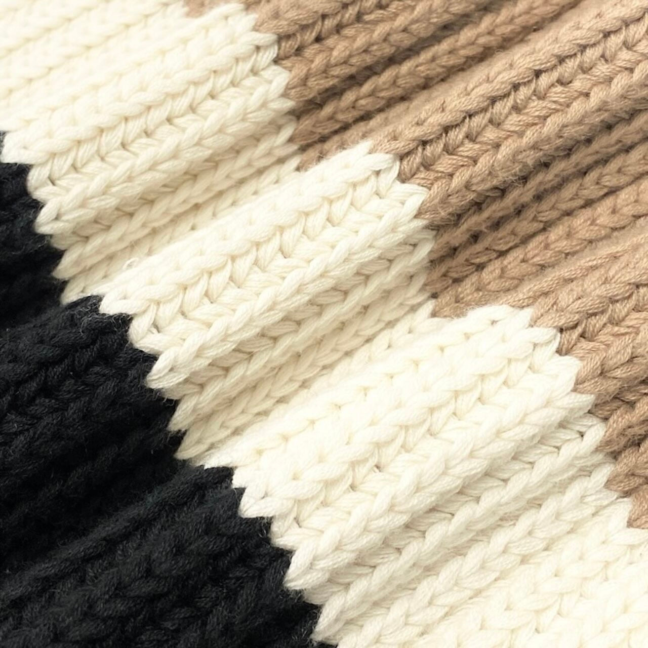 BURBERRY バーバリー タートルネック ケープ ポンチョ ベージュ カシミヤ / コットン ローゲージニット レディース B