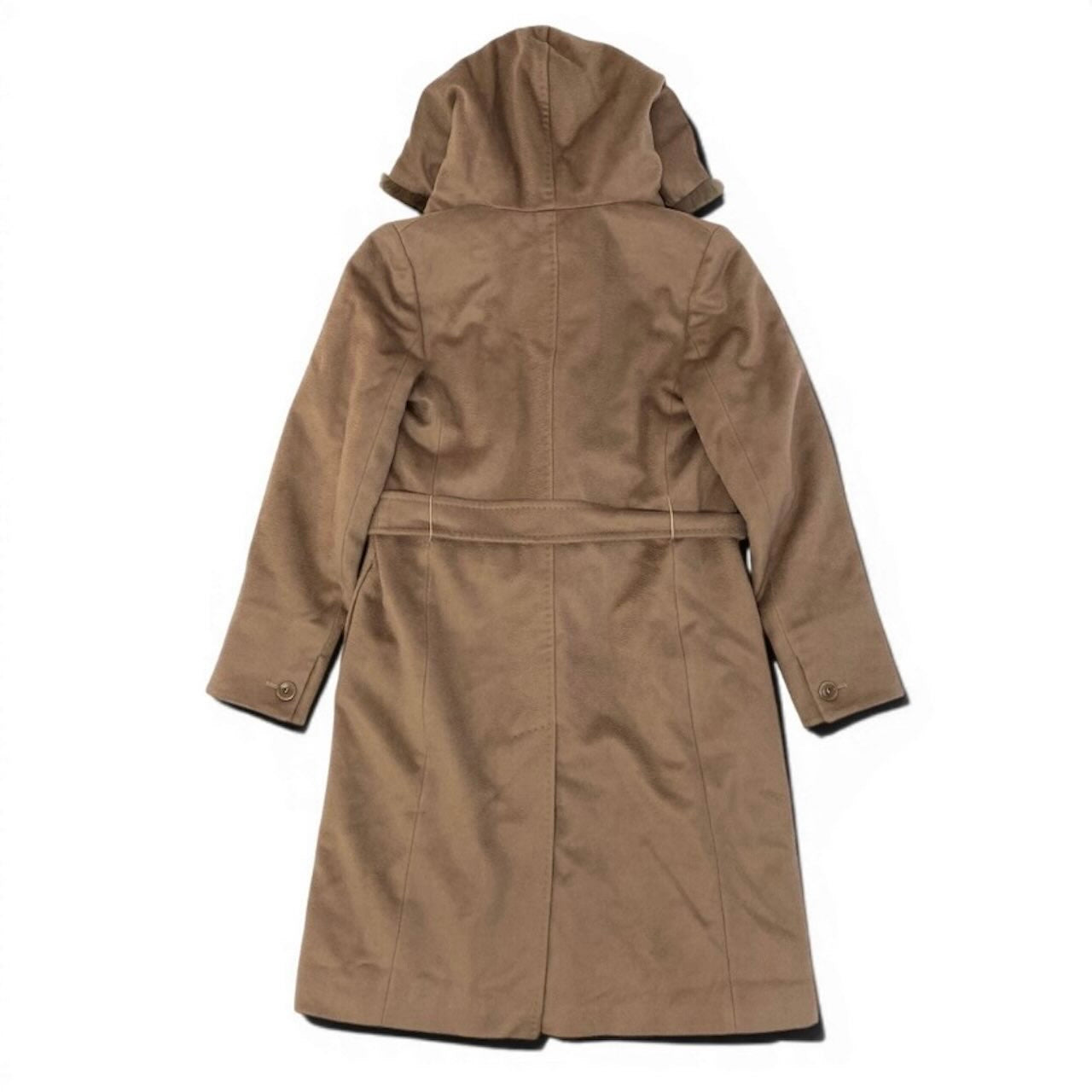 MAX MARA マックスマーラ ブラウン アルパカ / ウール ファーコート ジャケット レディース AB
