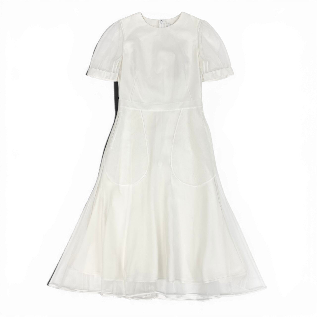 GIVENCHY ジバンシィ 2023SS チュールレイヤードドレス ホワイト レーヨン / ポリウレタン / シルク コットン ワンピース レディース A