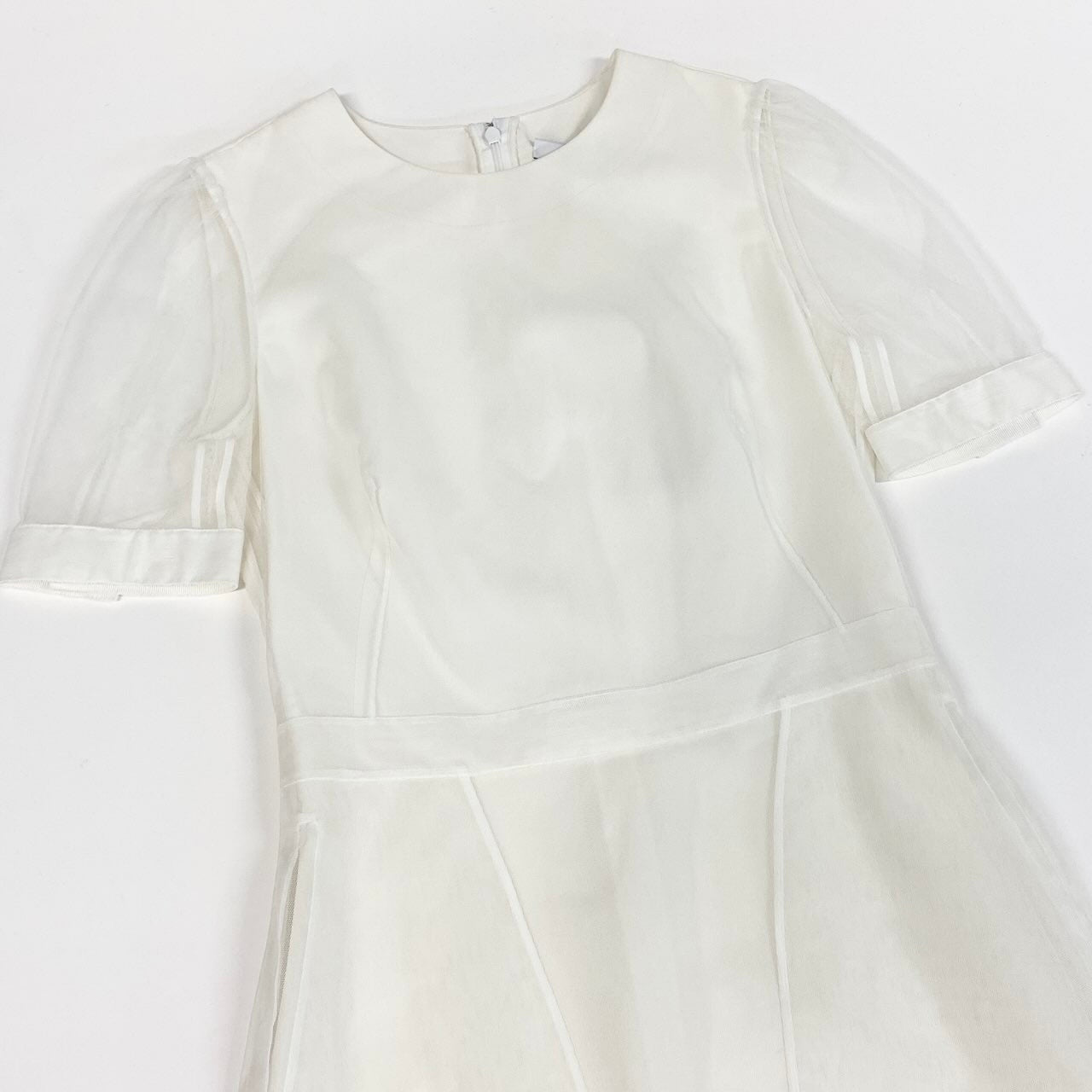 GIVENCHY ジバンシィ 2023SS チュールレイヤードドレス ホワイト レーヨン / ポリウレタン / シルク コットン ワンピース レディース A