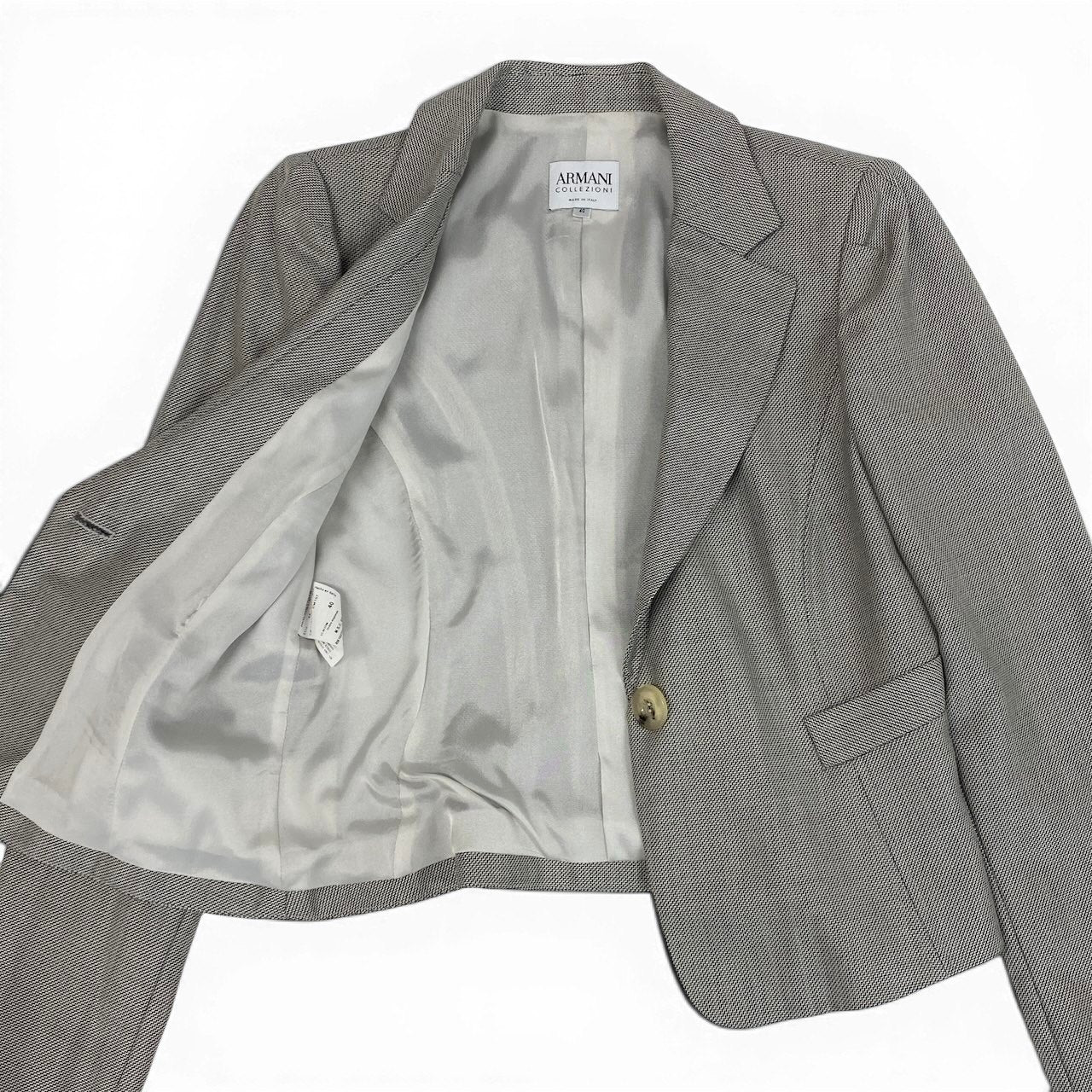 ARMANI COLLEZIONI アルマーニコレッツォーニ フォーマル グレー ウール / シルク / エラスタン テーラードジャケット レディース AB