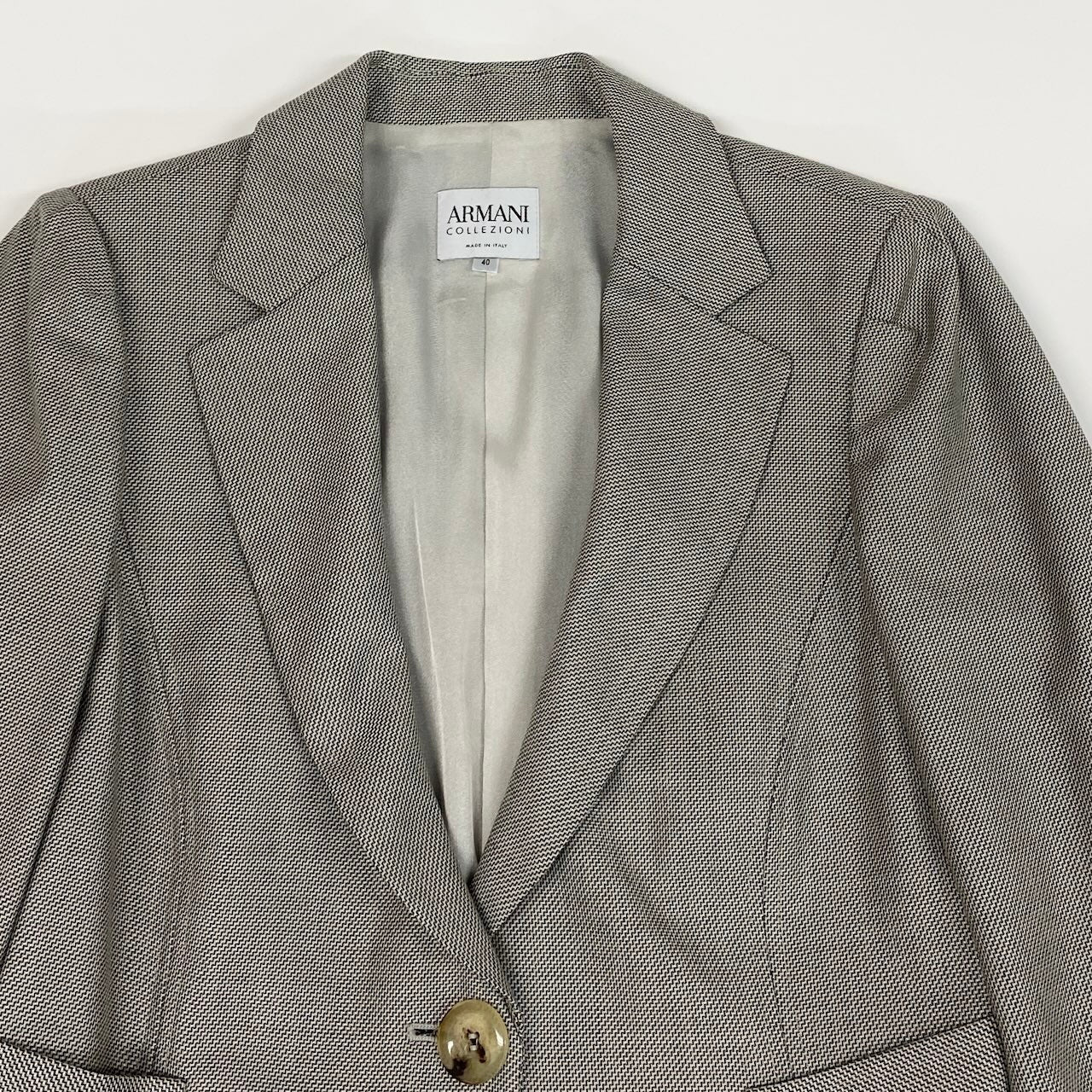 ARMANI COLLEZIONI アルマーニコレッツォーニ フォーマル グレー ウール / シルク / エラスタン テーラードジャケット レディース AB