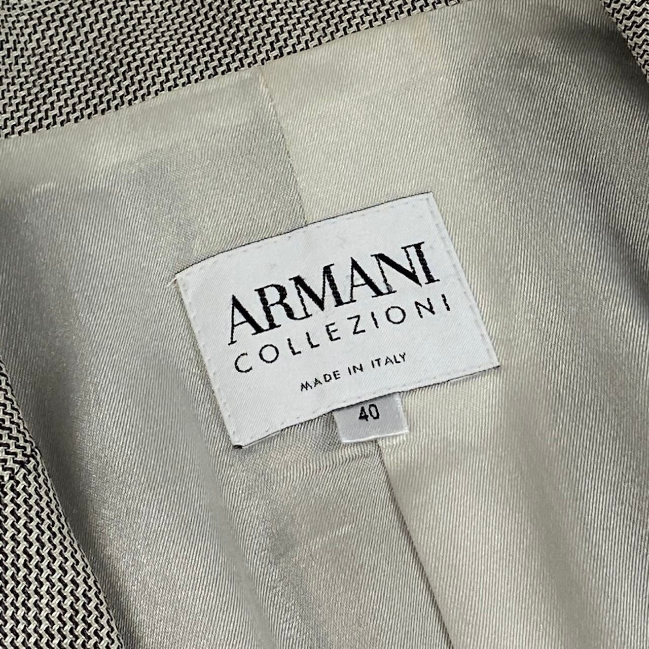 ARMANI COLLEZIONI アルマーニコレッツォーニ フォーマル グレー ウール / シルク / エラスタン テーラードジャケット レディース AB