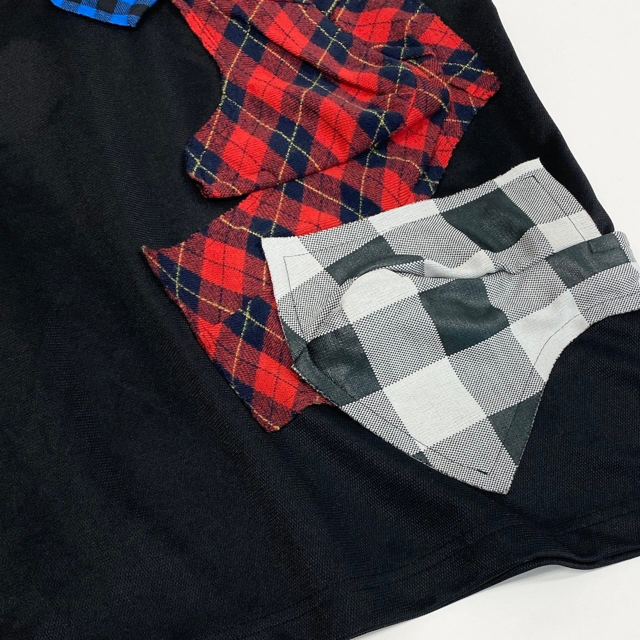 COMME des GARCONS コムデギャルソン パッチワークデザインノースリーブ AD2009 ブラック ポリエステル GE-T027 カットソー レディース AB