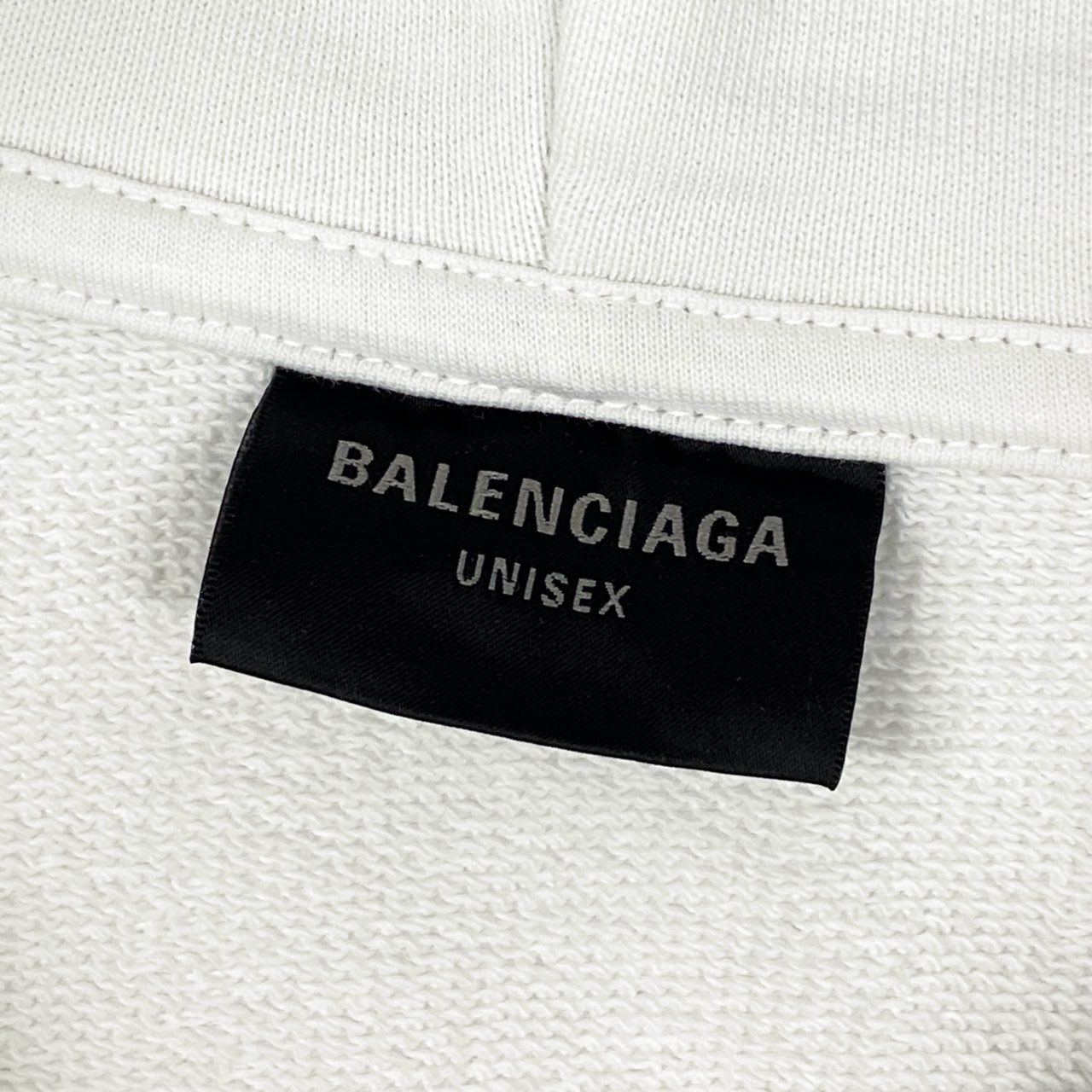 BALENCIAGA バレンシアガ 2022 デムナ期 ダメージ加工 ホワイト コットン フードパーカー メンズ AB