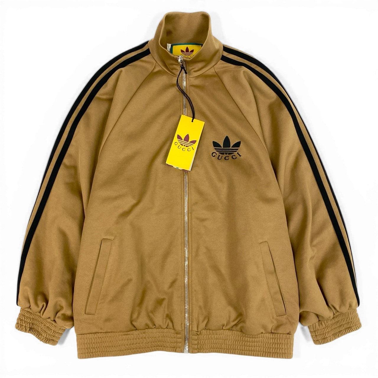 GUCCI グッチ アディダス ジャージージップジャケット ベージュ ポリエステル / コットン トラックジャケット メンズ ABP