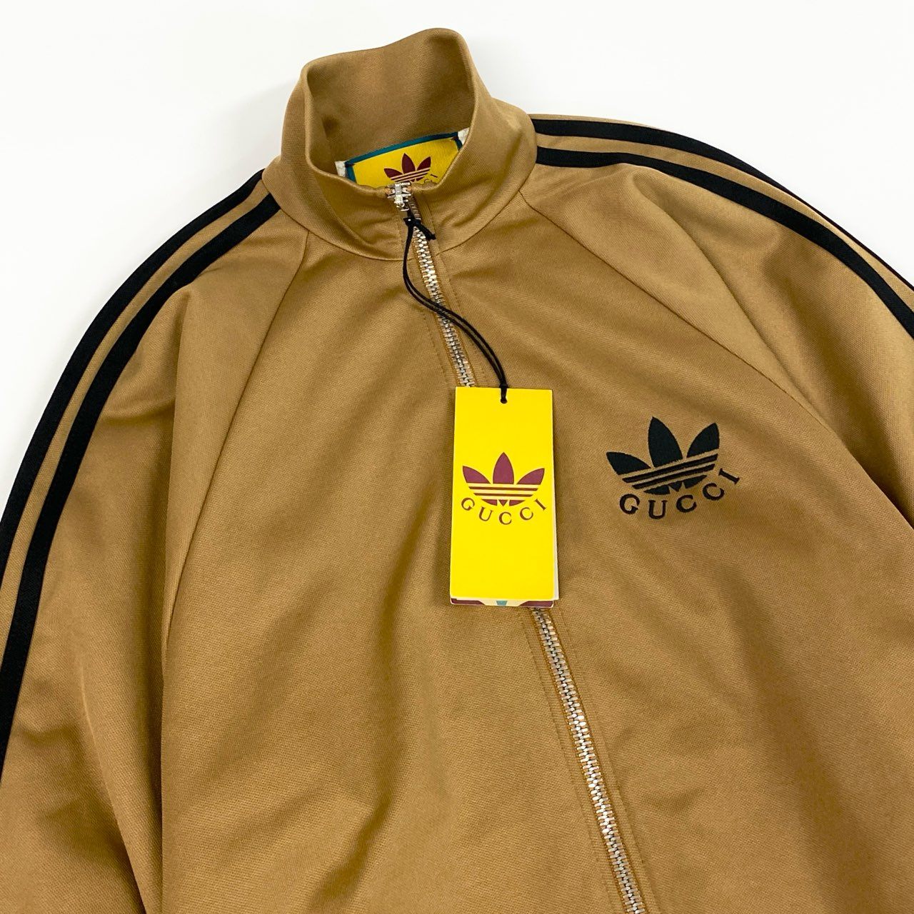 GUCCI グッチ アディダス ジャージージップジャケット ベージュ ポリエステル / コットン トラックジャケット メンズ ABP