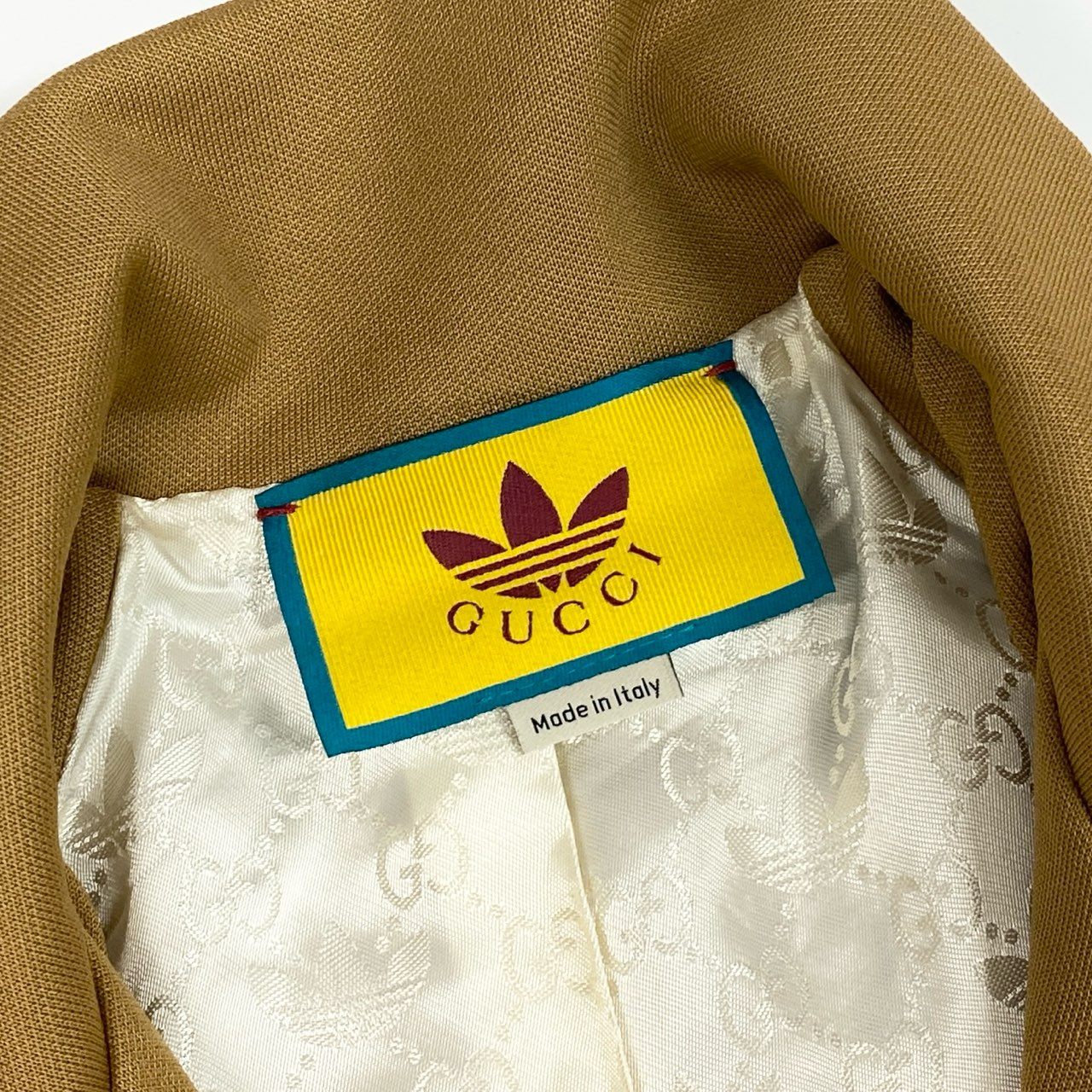 GUCCI グッチ アディダス ジャージージップジャケット ベージュ ポリエステル / コットン トラックジャケット メンズ ABP