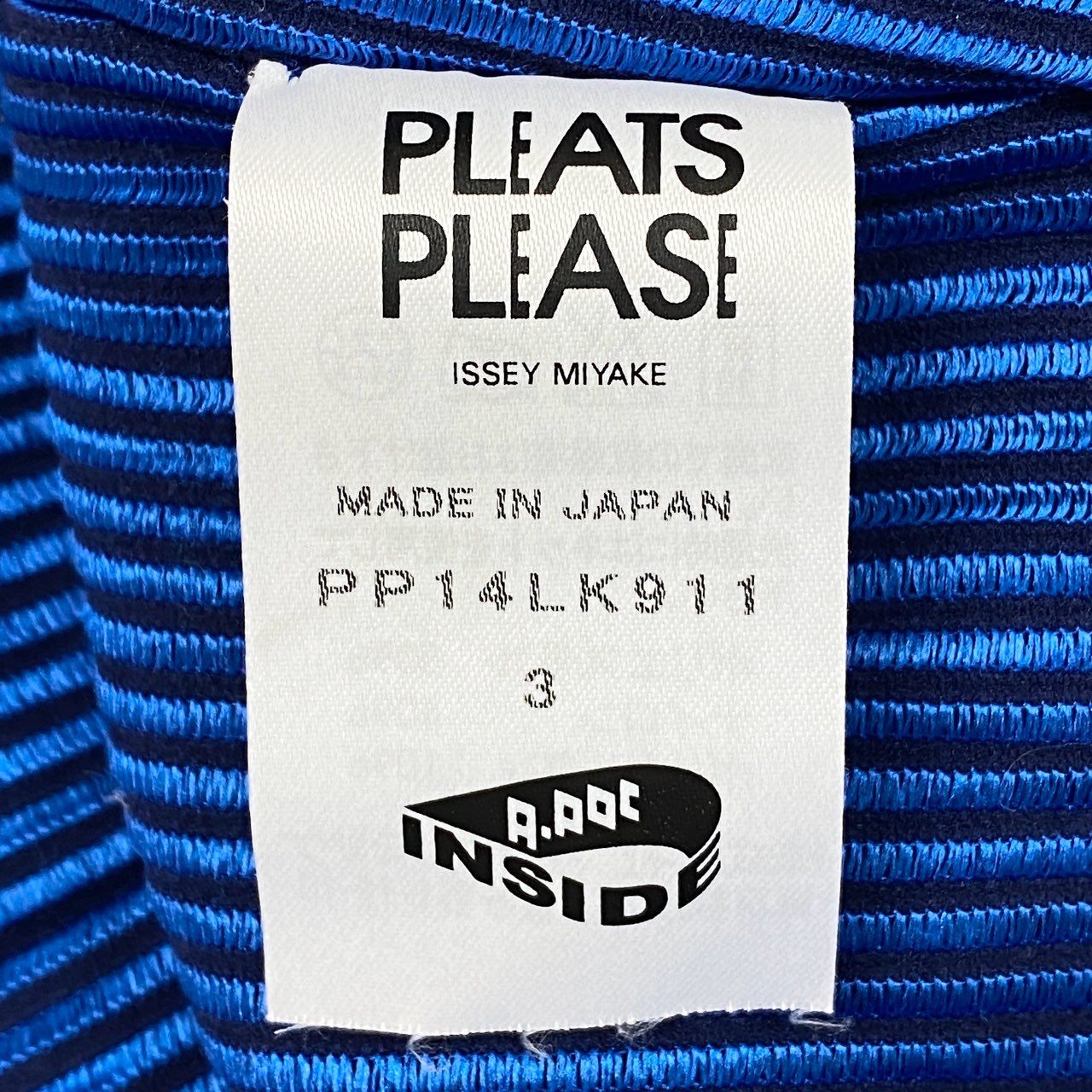 PLEATS PLEASE プリーツプリーズ 半袖 トップス ブルー ポリエステル / ナイロン / ポリウレタン カットソー レディース ABP