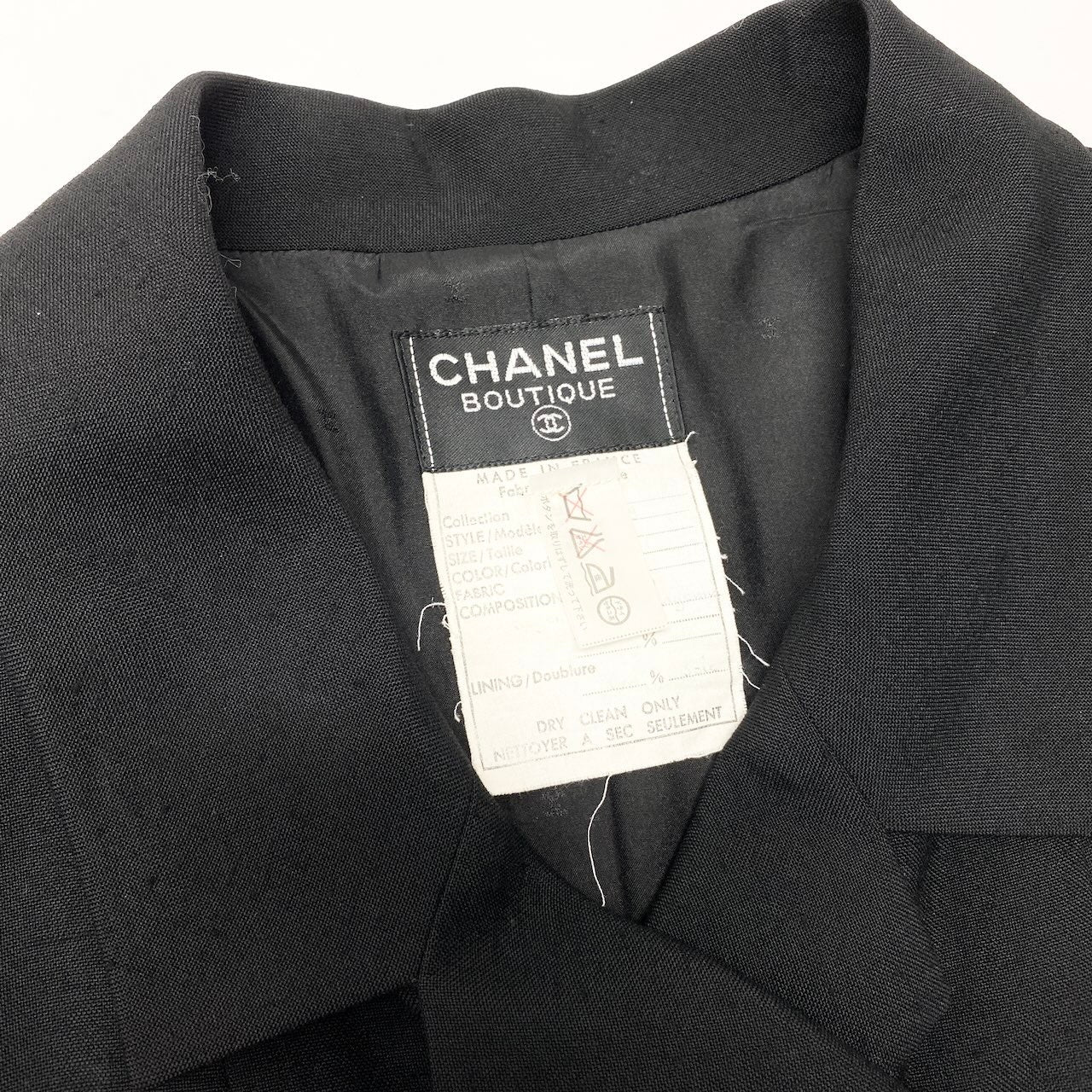 CHANEL シャネル ヴィンテージ 1990 金ボタン ココマーク ブラック 23079 半袖ワンピース レディース B