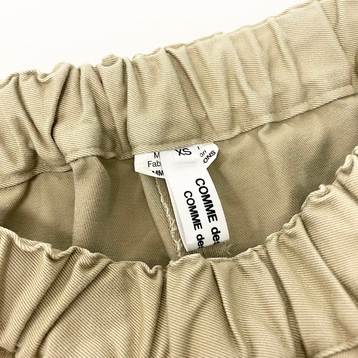 COMME des GARCONS COMME des GARCONS コムデギャルソン コムデギャルソン コムコム ワイドパンツ イージーパンツ ベージュ コットン AD2024 パンツ レディース B