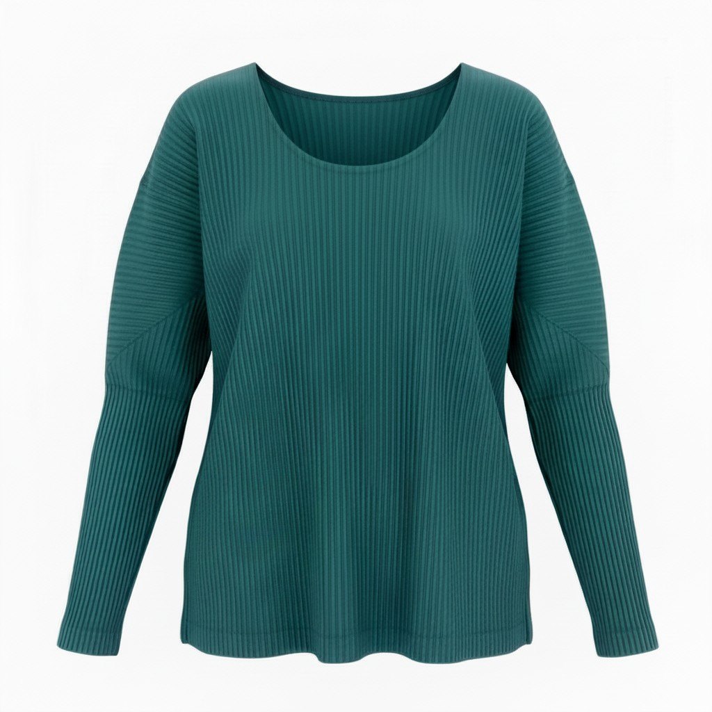 ISSEY MIYAKE イッセイミヤケ オムプリッセ プリーツカットソー トップス グリーン ポリエステル カットソー メンズ ABP