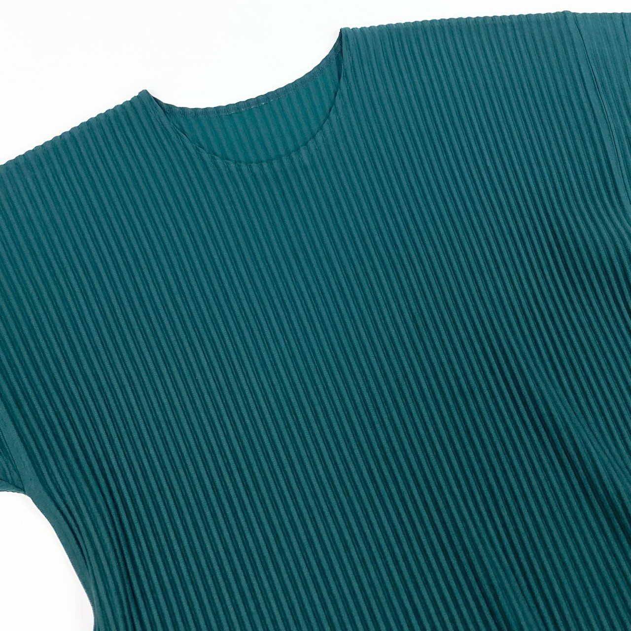 ISSEY MIYAKE イッセイミヤケ オムプリッセ プリーツカットソー トップス グリーン ポリエステル カットソー メンズ ABP