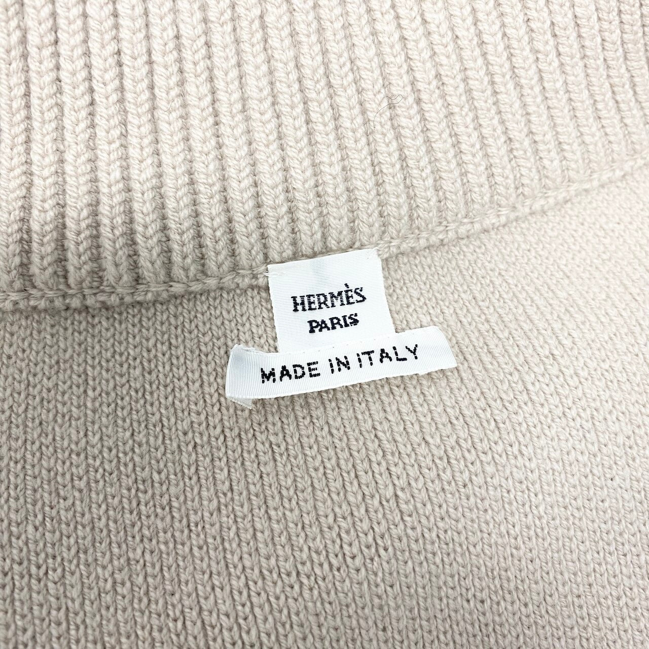 HERMES エルメス 24~25AW カレイドスコープ エフェクト 2way ベージュ ウール / ナイロン / ポリウレタン ジップジャケット レディース A