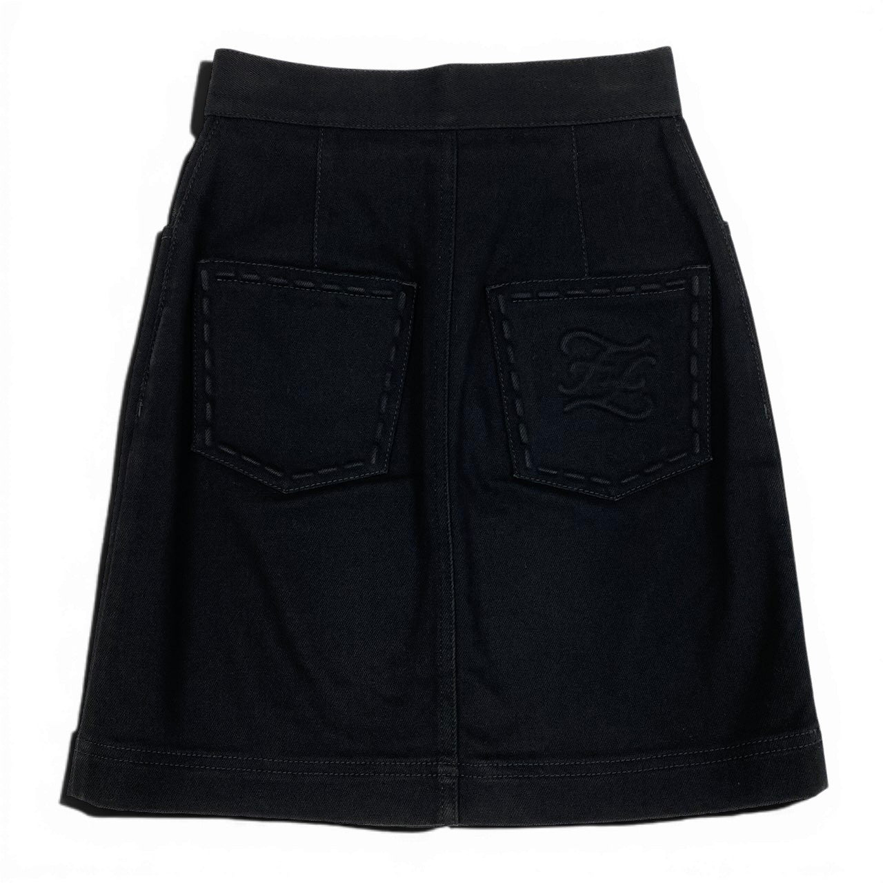 FENDI フェンディ コットンスカート ブラック コットン / ポリウレタン 12CPF-21-1224 ミニスカート レディース B