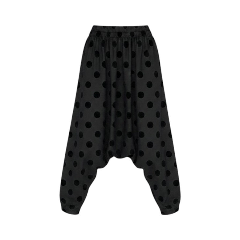 tao COMME des GARCONS タオ コムデギャルソン TJ-005 ドット柄 チュール ブラック ポリエステル AD2022 サルエルパンツ レディース AB