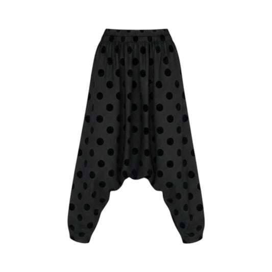 tao COMME des GARCONS タオ コムデギャルソン TJ-005 ドット柄 チュール ブラック ポリエステル AD2022 サルエルパンツ レディース AB