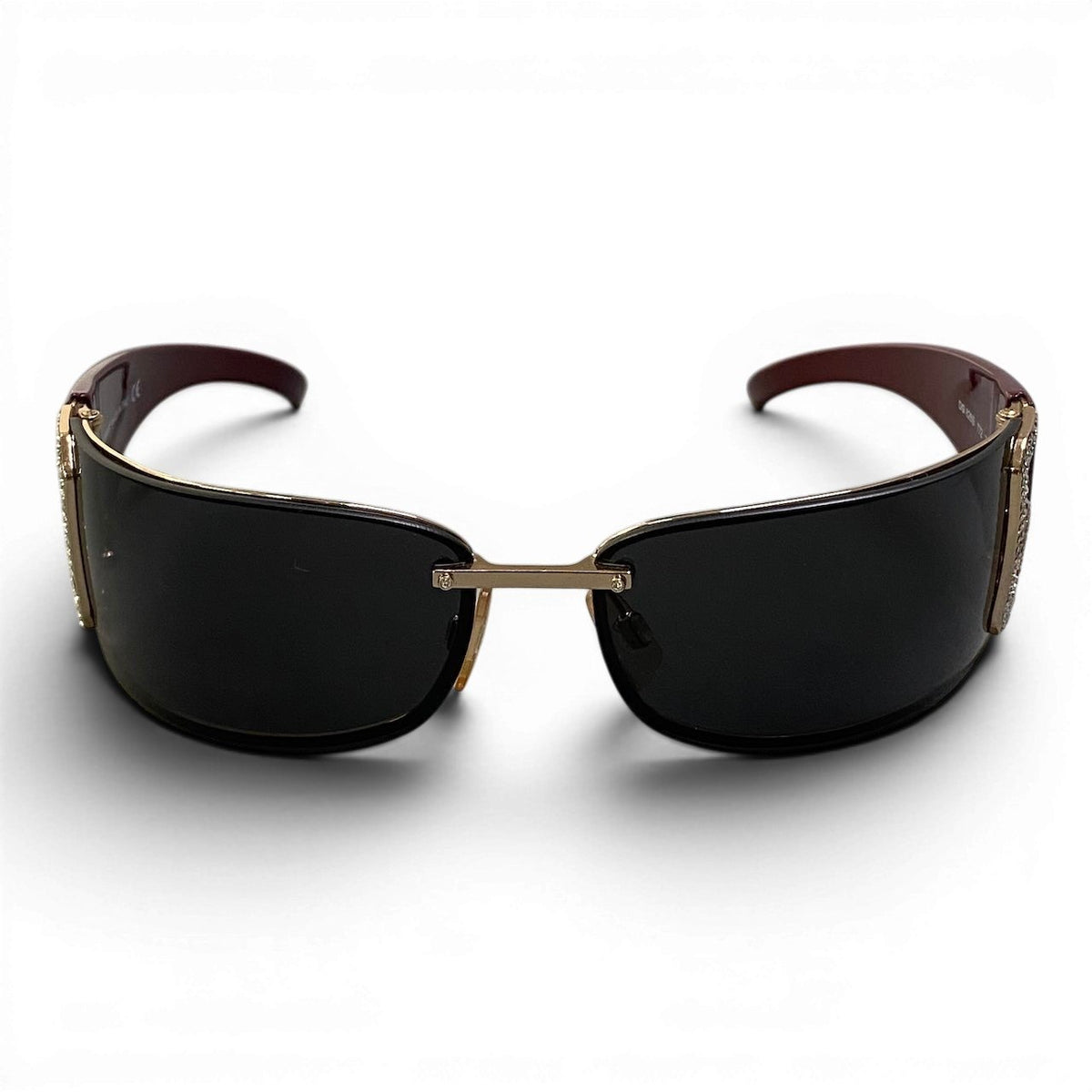 DOLCE&GABBANA ドルチェアンドガッバーナ DG リムレスサングラス アイウェア 74□13 ブラック ボルドー プラスチック / メッキ DG826S サングラス スクエア メンズ ABP