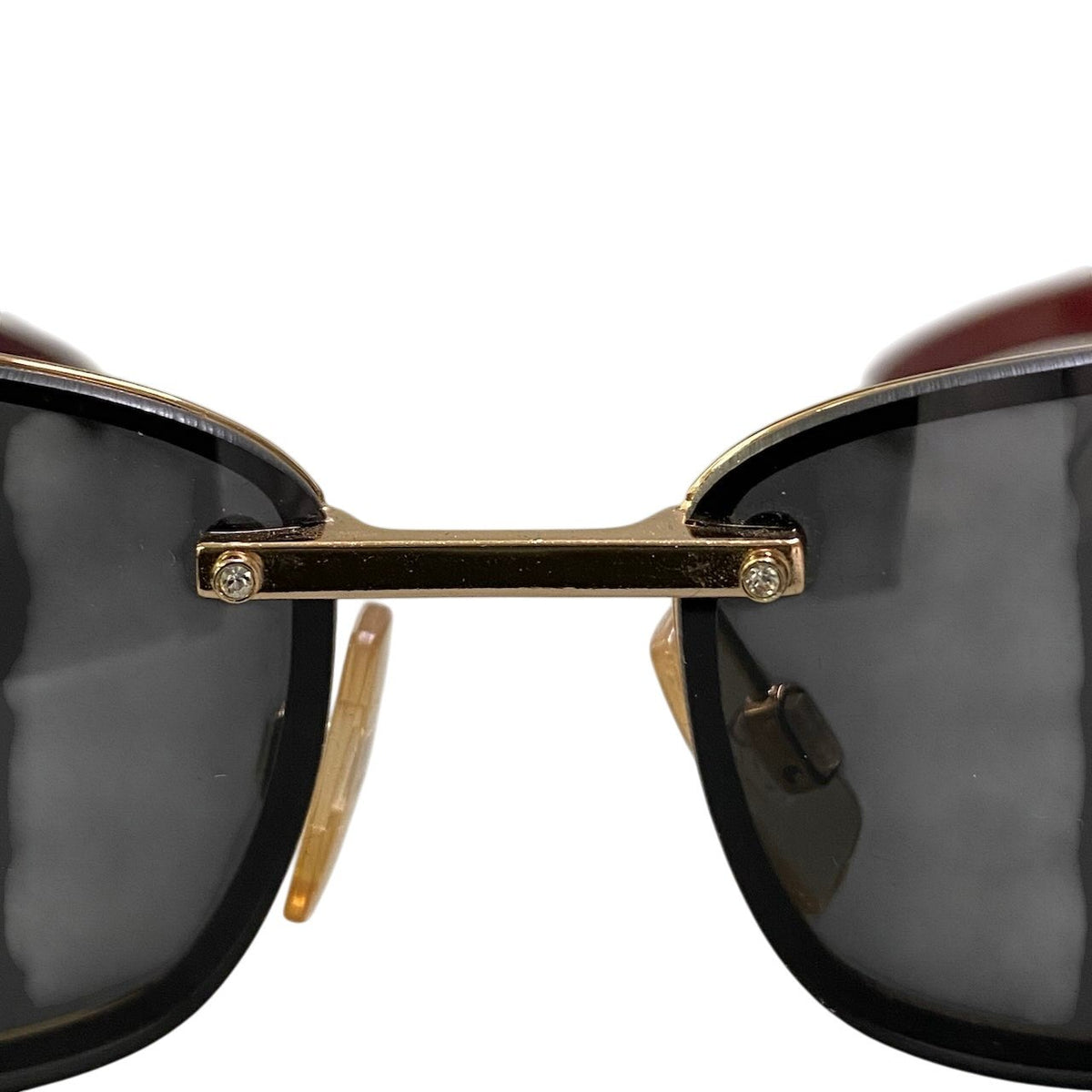DOLCE&GABBANA ドルチェアンドガッバーナ DG リムレスサングラス アイウェア 74□13 ブラック ボルドー プラスチック / メッキ DG826S サングラス スクエア メンズ ABP