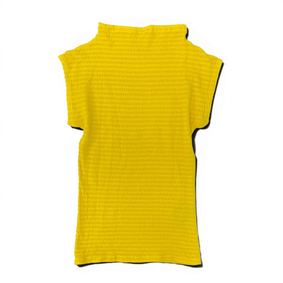 ISSEY MIYAKE A-POC INSIDE イッセイミヤケ エイポック インサイド ショートスリーブ トップス イエロー ウール / ナイロン AP33JJ405 カットソー レディース AB