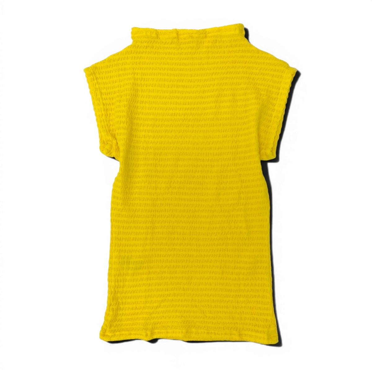 ISSEY MIYAKE A-POC INSIDE イッセイミヤケ エイポック インサイド ショートスリーブ トップス イエロー ウール / ナイロン AP33JJ405 カットソー レディース AB
