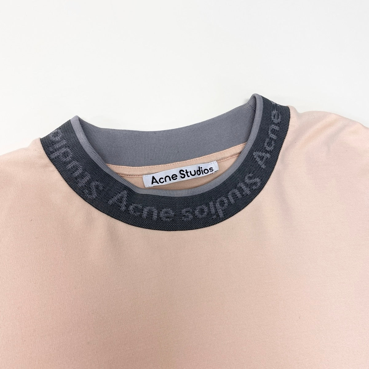 ACNE STUDIOS アクネストゥディオズ ロゴカラー プルオーバー レーヨン / ナイロン / ポリウレタン BL282 半袖Ｔシャツ メンズ B
