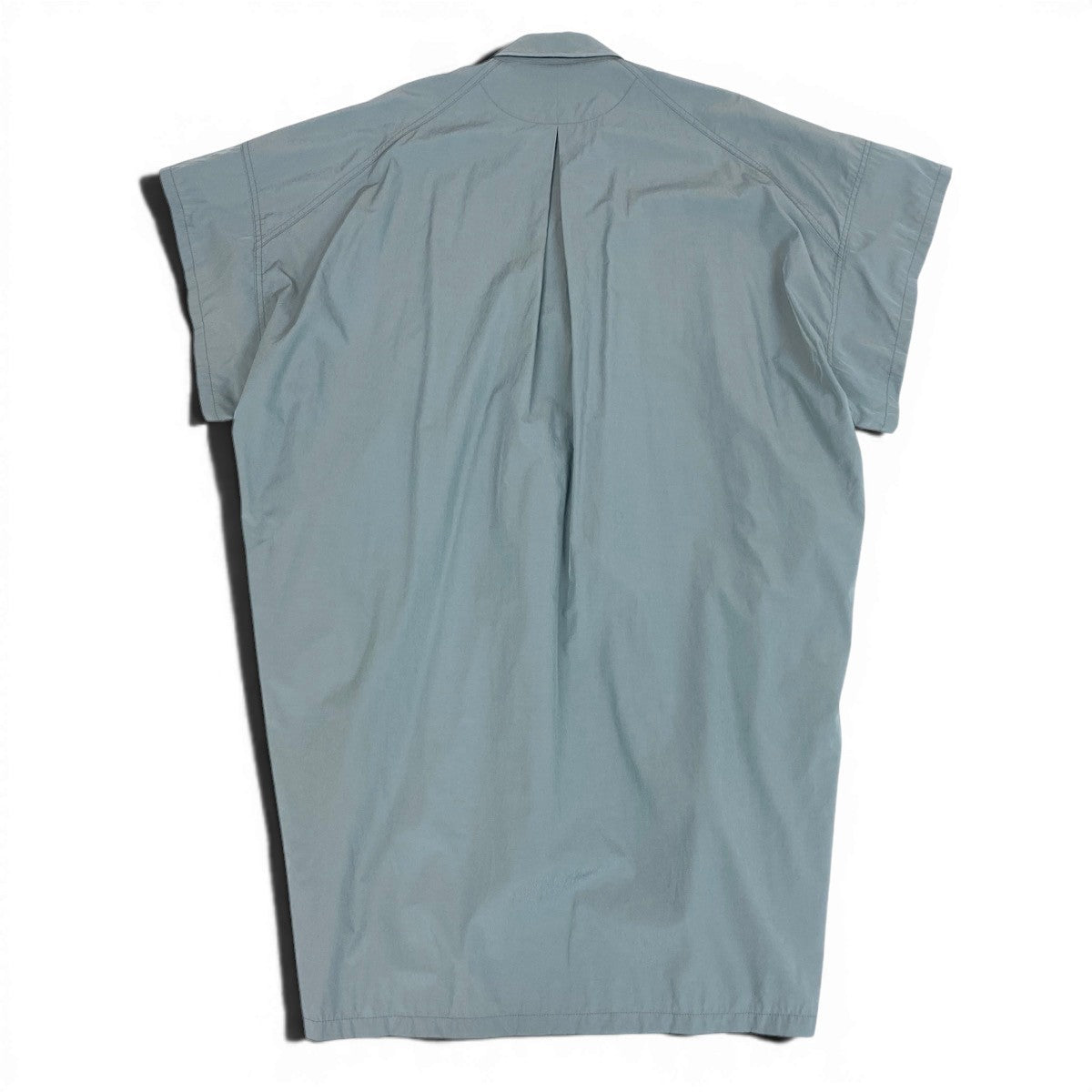 Y's ワイズ 23ss FLARED DRESS WITH SMALL COLLARS グレー コットン / ポリエステル / トリアセテート YH-D29-026 半袖ワンピース レディース AB