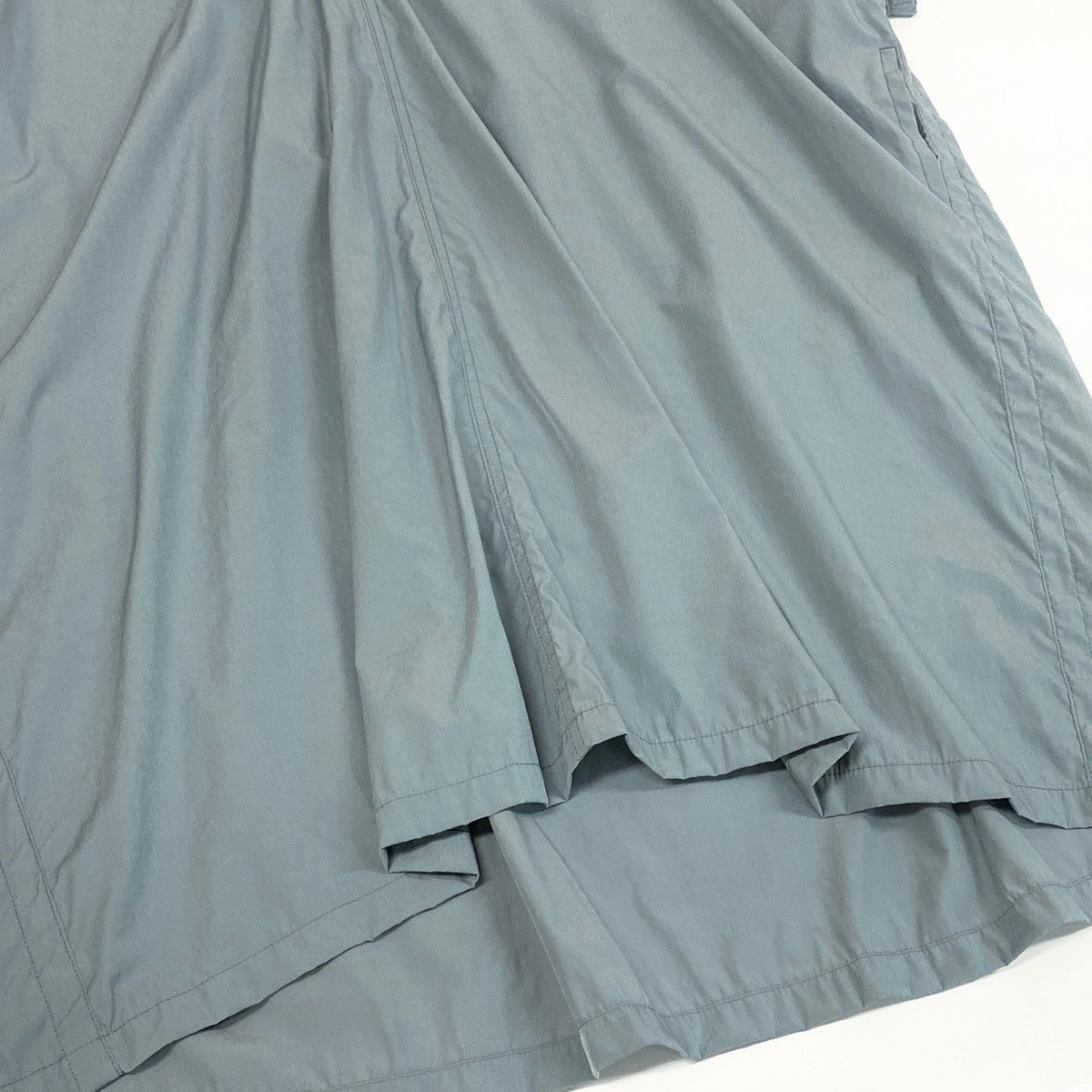 Y's ワイズ 23ss FLARED DRESS WITH SMALL COLLARS グレー コットン / ポリエステル / トリアセテート YH-D29-026 半袖ワンピース レディース AB