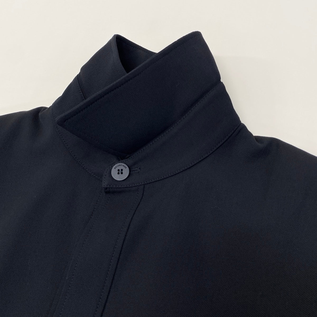 BALENCIAGA バレンシアガ ウールツイールシャツジャケット ブラック ウール / レーヨン その他アウター メンズ S
