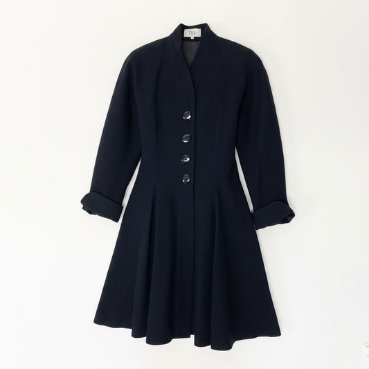 Dior ディオール Miss Dior Aライン フレアコート ブラック ウール その他アウター レディース B